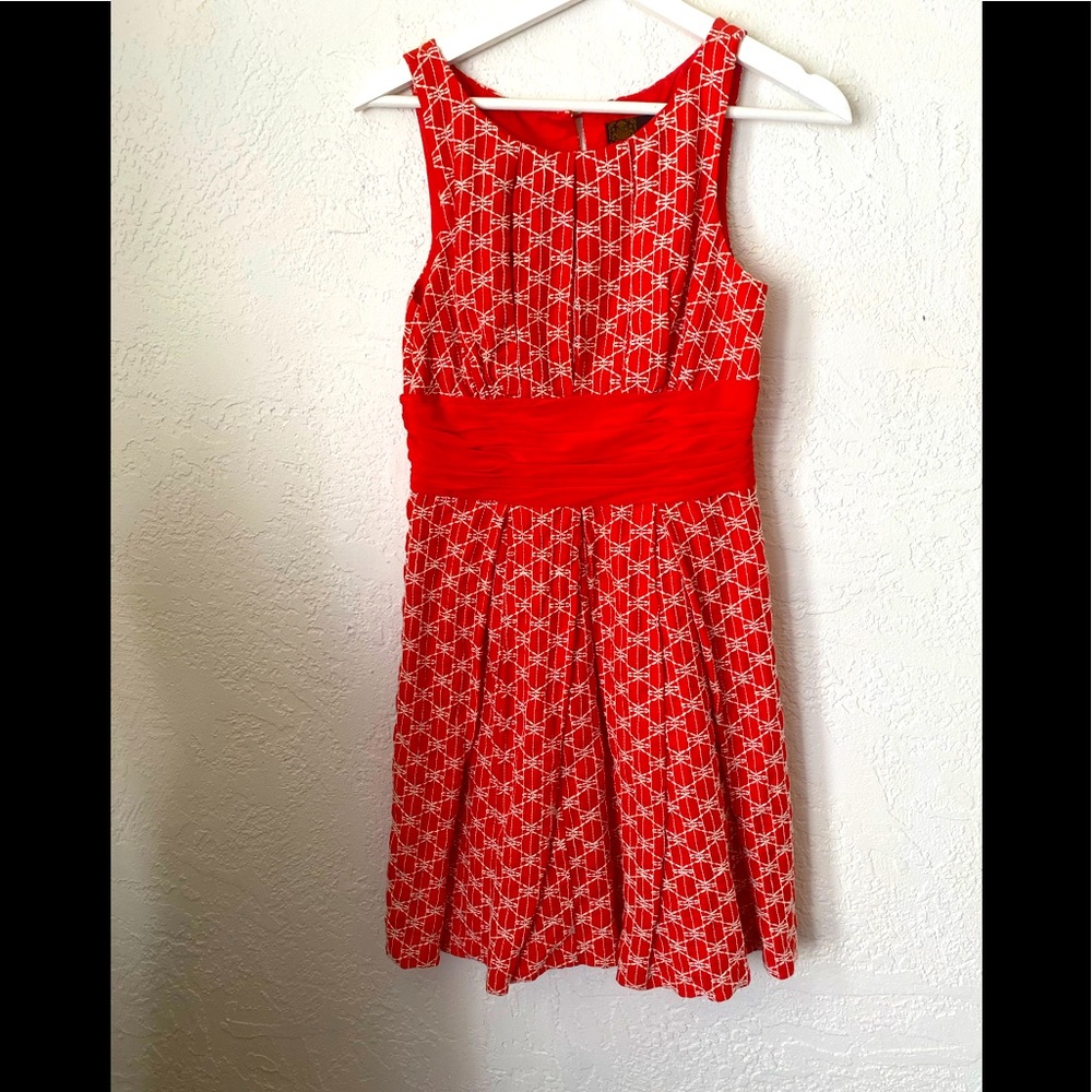 Frock dress with accent waist 4